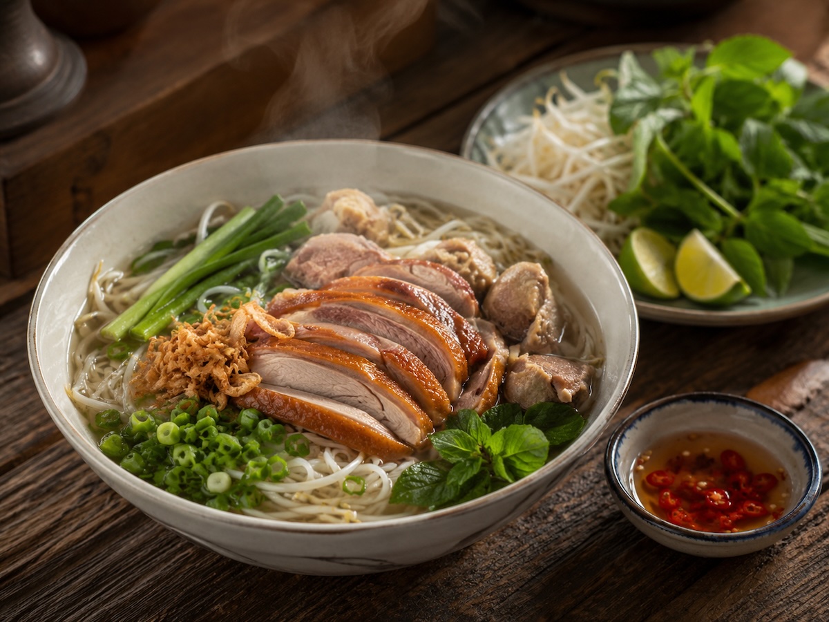 Vịt quay gia truyền nóng hổi